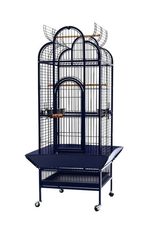 Cypress cage with opening roof for conures and small parrots with dimensions of 57*58*170h
قفص السرو مع سقف مفتوح، القفص مستوحي من شجرة السرو وهو نوع من فصيلة الصنوبر بأبعاد ٥٧*٥٨*١٧٠ ارتفاع
