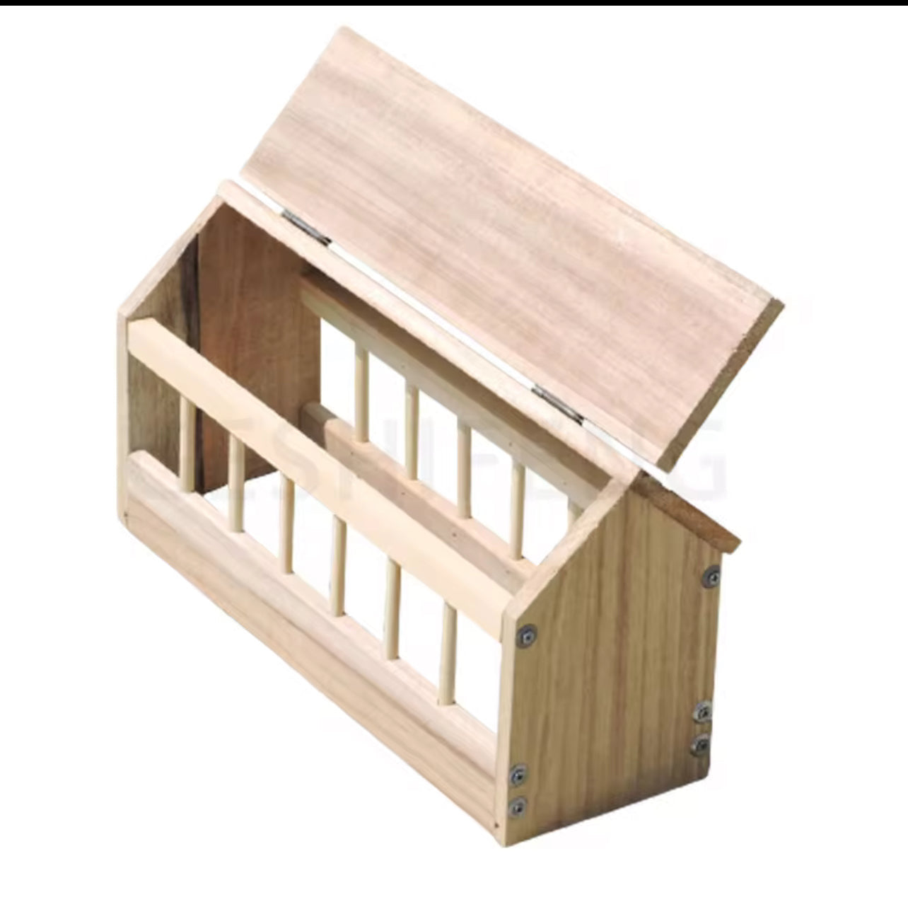 Wooden feeder مأكلية للطيور مصنوعه من الخشب